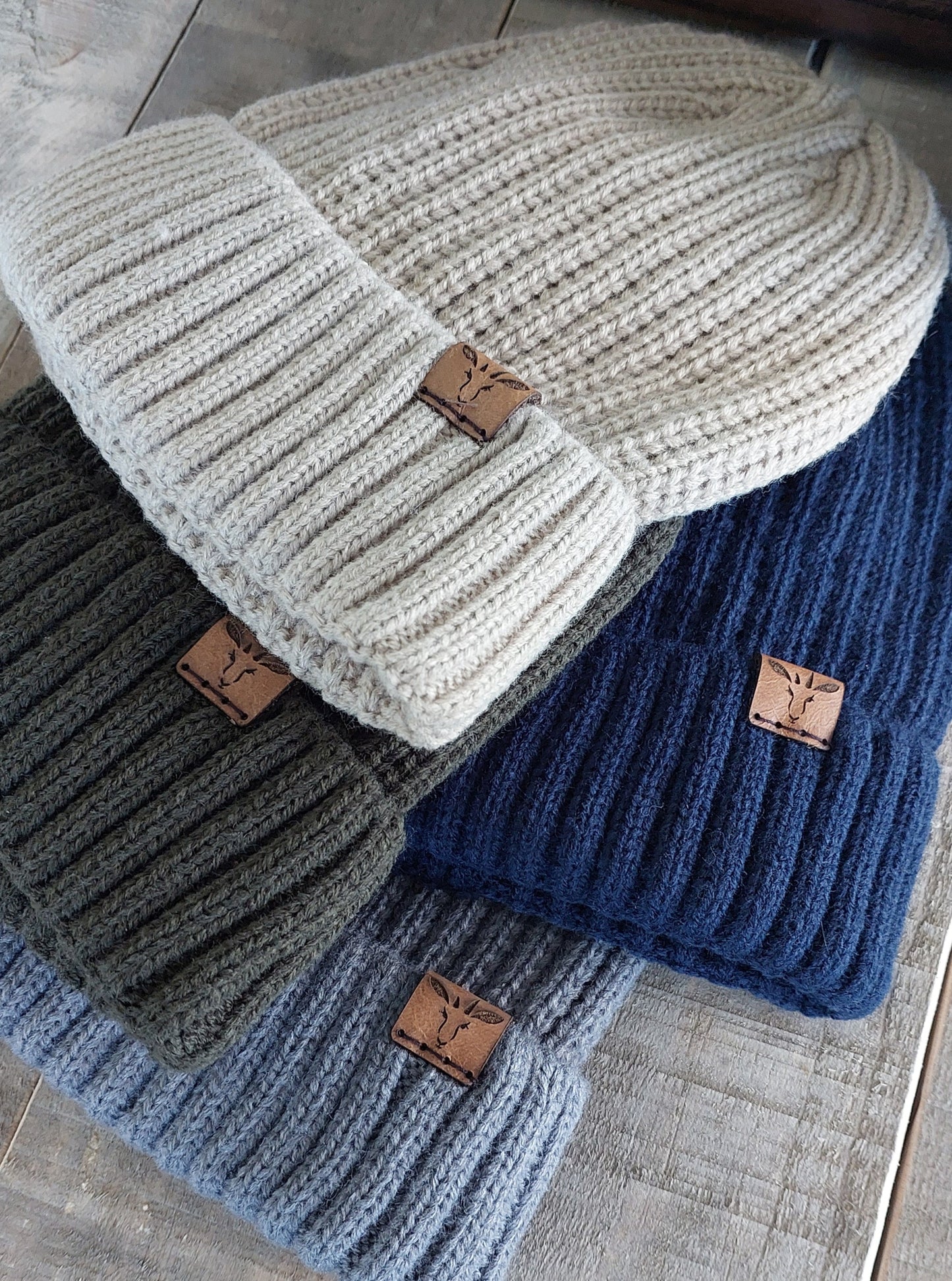 Rib Knitted Cuff Beanie