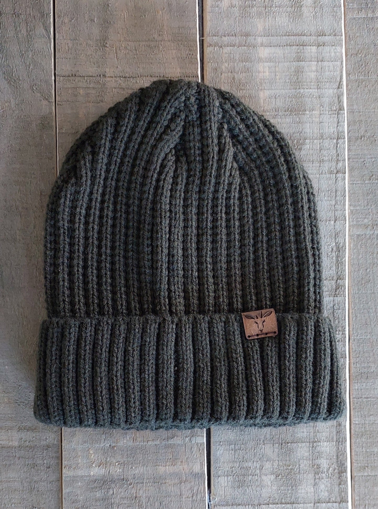 Rib Knitted Cuff Beanie